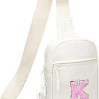 Girls Initial Sling Crossbody Bag
