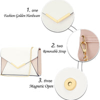 Faux Leather Envelope Clutch