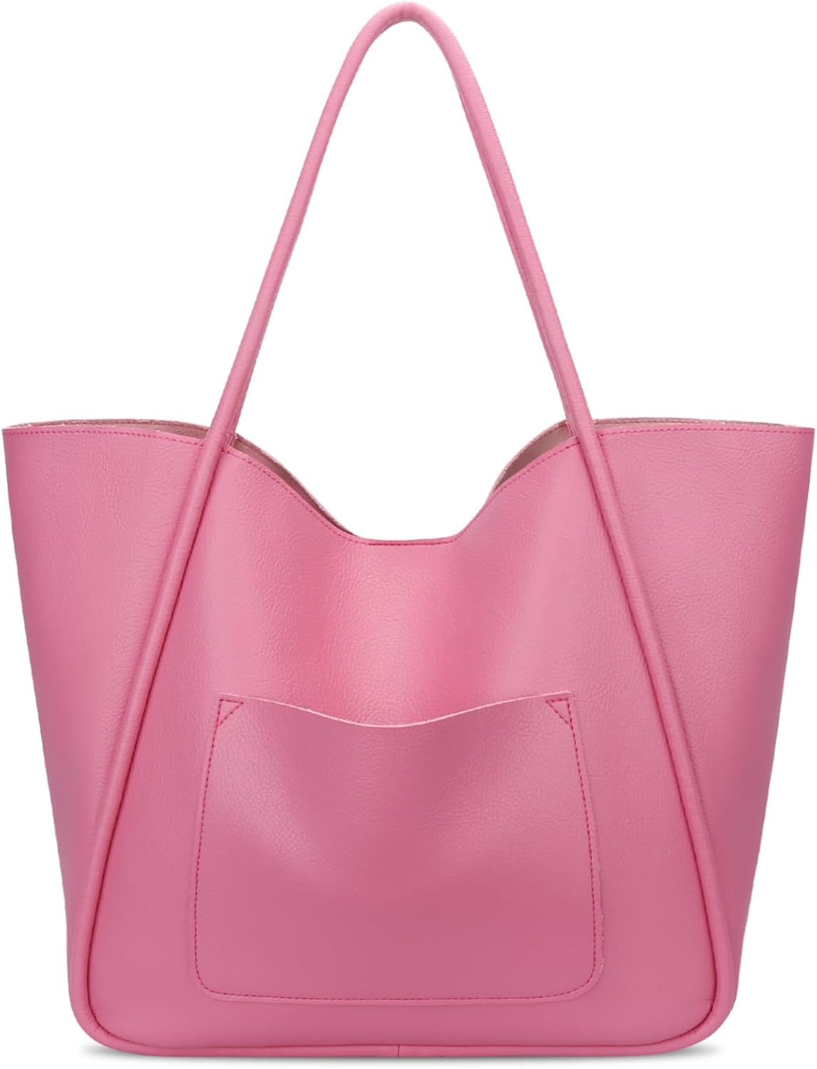 Large Vegan Leather Tote Bag
