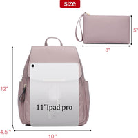 Quilted Leather Backpack Purse