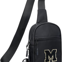 Girls Initial Sling Crossbody Bag