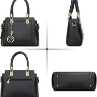 Vegan Leather Satchel Handbag