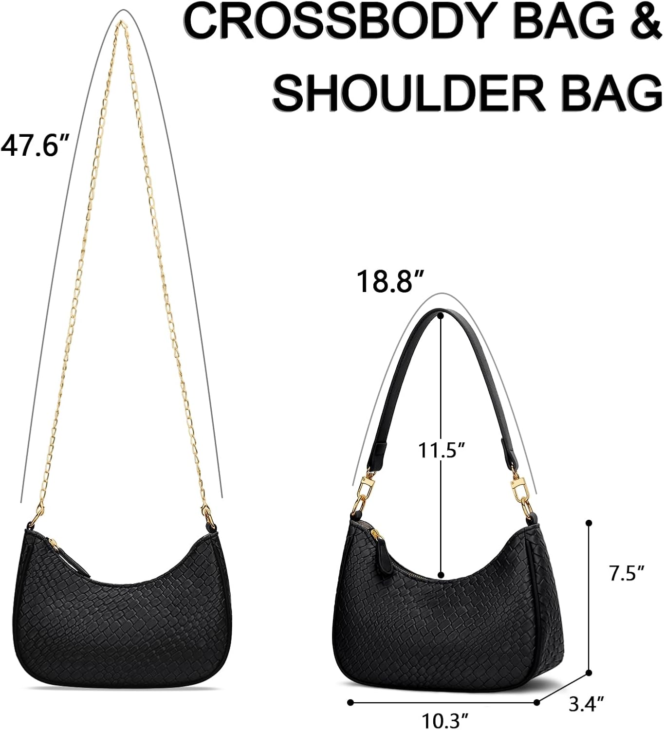 Retro Underarm Hobo Purse