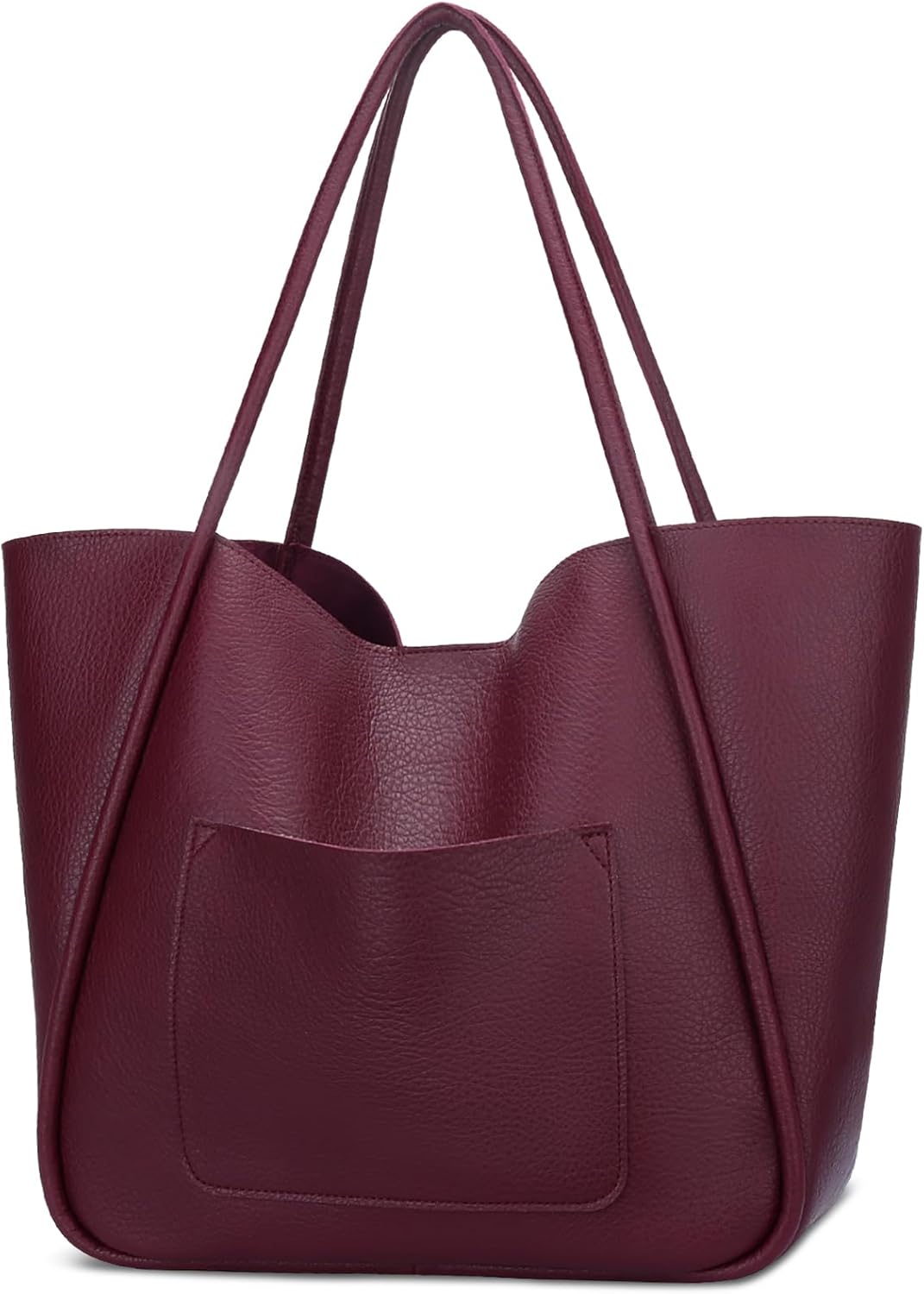 Large Vegan Leather Tote Bag