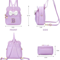 Girls Initial Mini Backpack