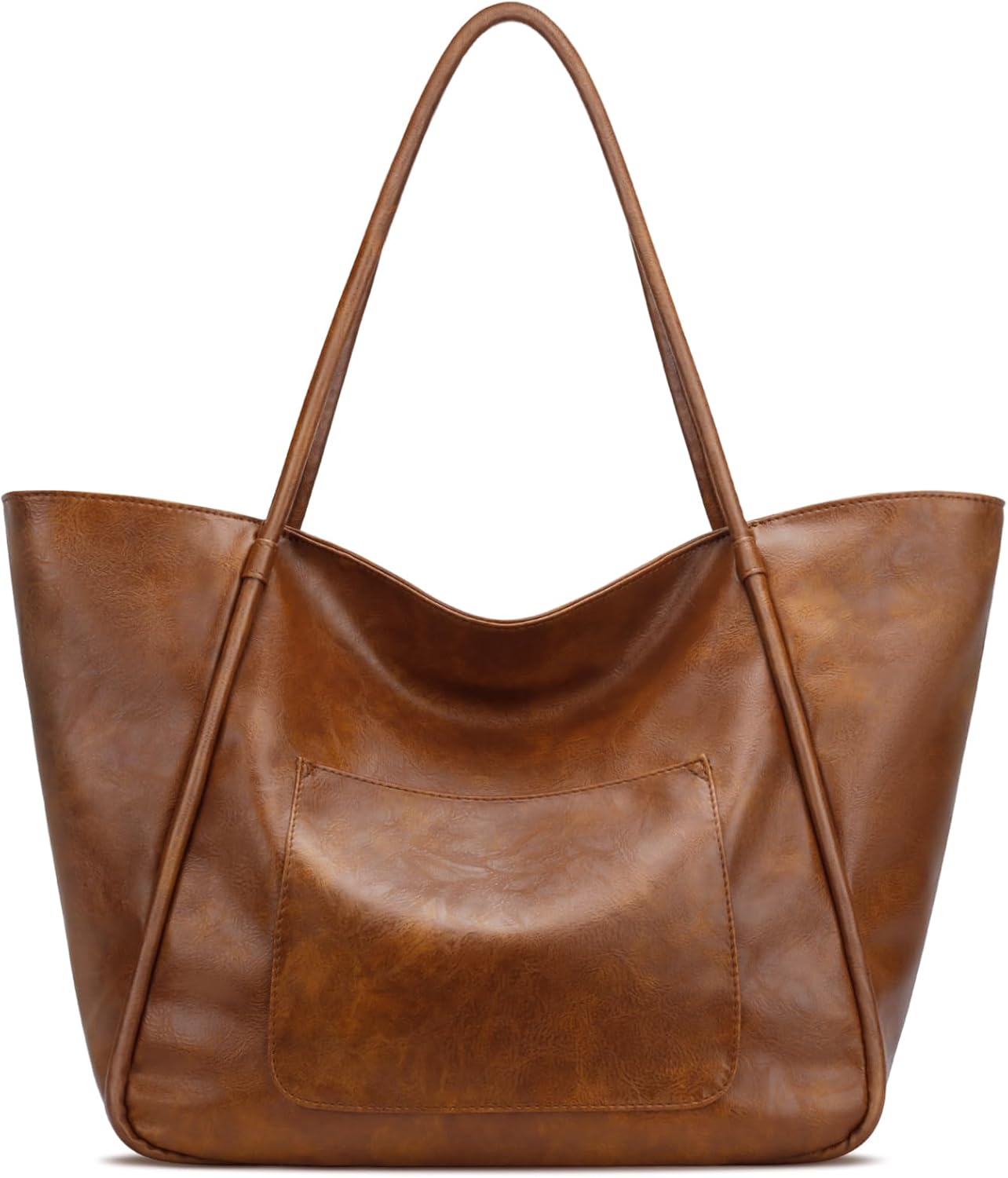 Large Leather Travel Tote Bag