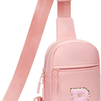 Girls Initial Sling Crossbody Bag