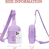 Girls Initial Sling Crossbody Bag