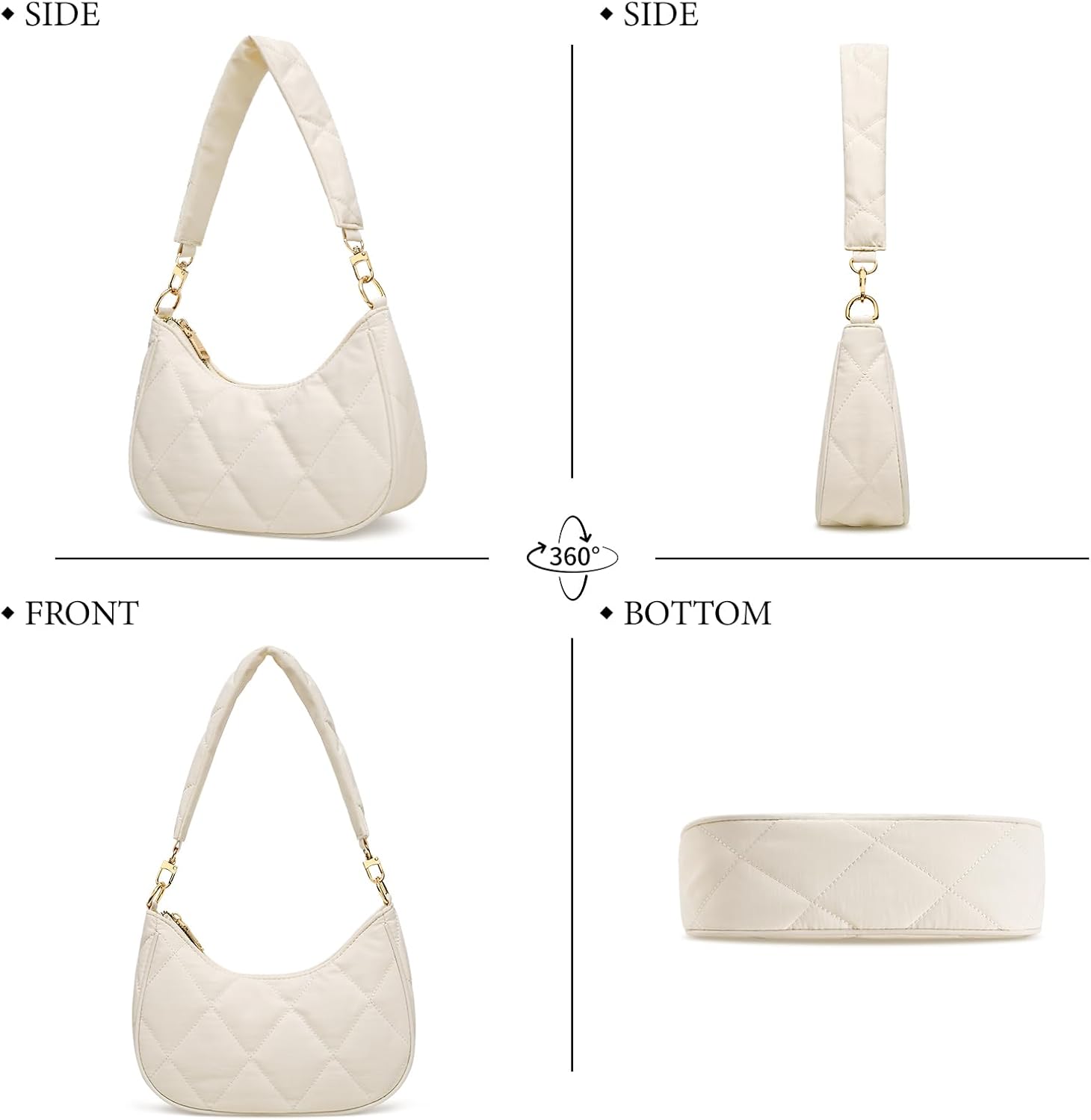 Retro Underarm Hobo Purse