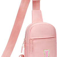 Girls Initial Sling Crossbody Bag