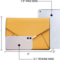 Faux Leather Envelope Clutch