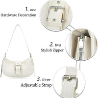 Retro Crescent Hobo Shoulder Bag