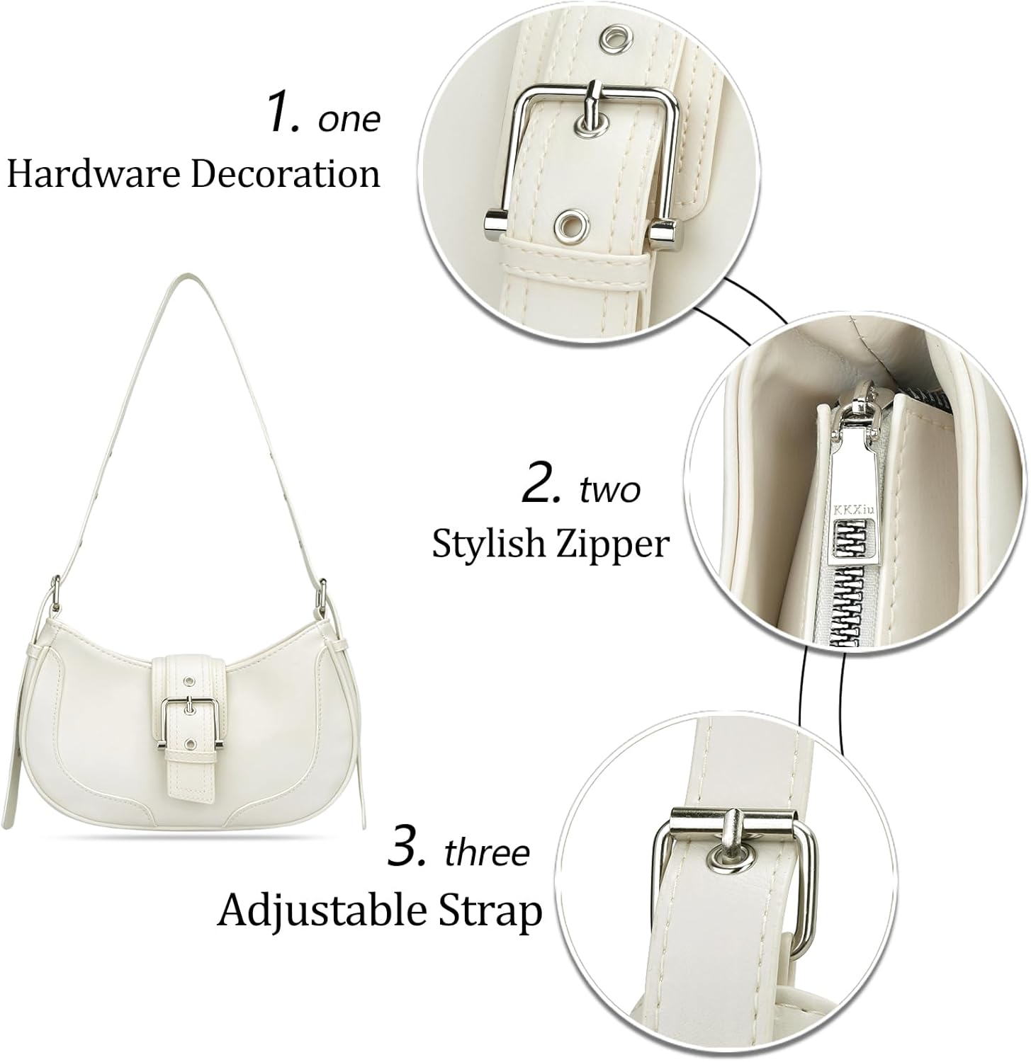 Retro Crescent Hobo Shoulder Bag