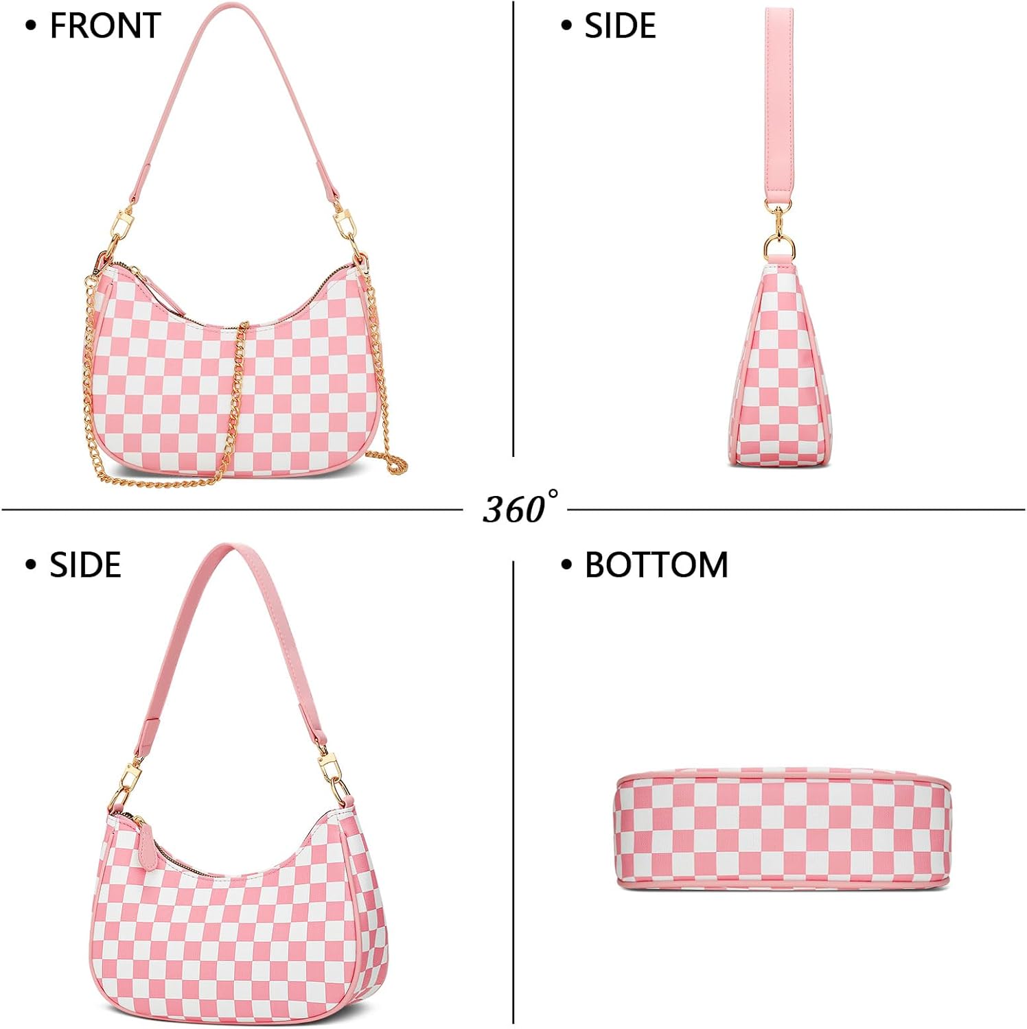 Retro Underarm Hobo Purse