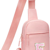 Girls Initial Sling Crossbody Bag