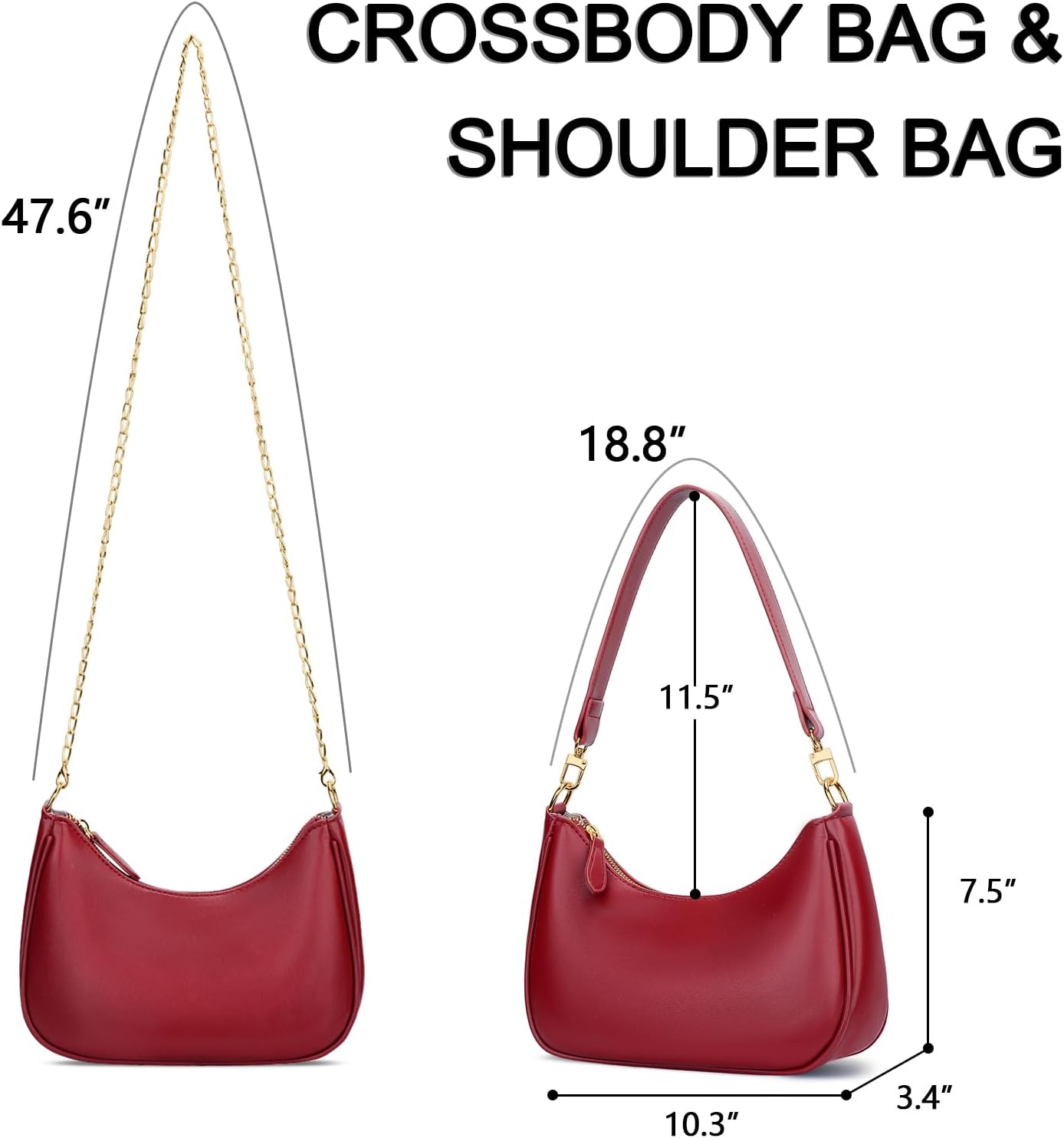 Retro Underarm Hobo Purse