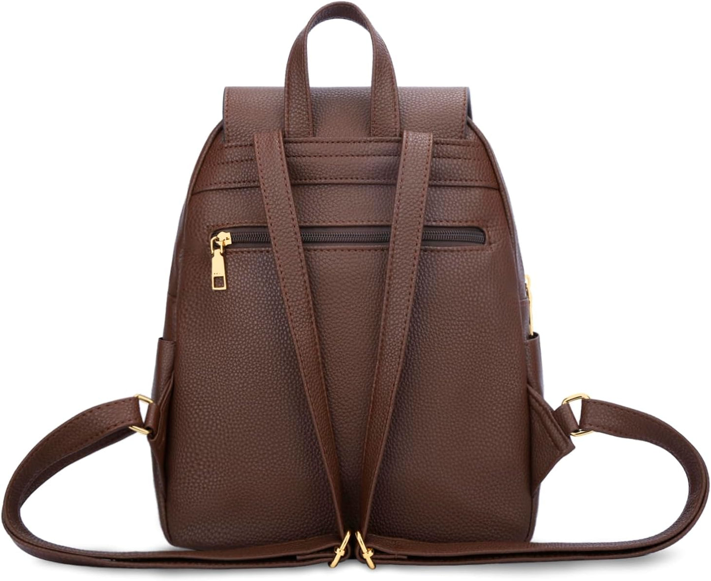 Quilted Leather Backpack Purse