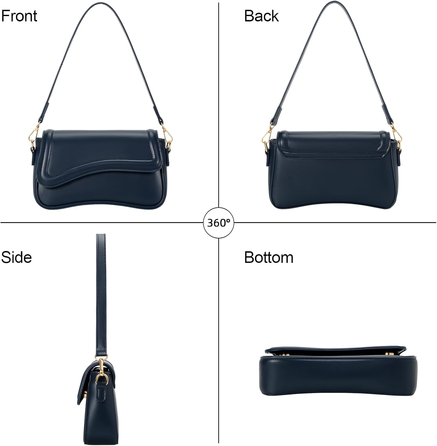 Small Retro Hobo Shoulder Purse