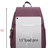 Quilted Leather Backpack Purse