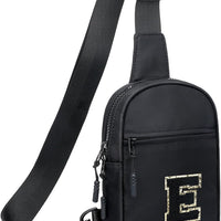 Girls Initial Sling Crossbody Bag
