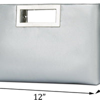 Vegan Leather Formal Clutch Purse