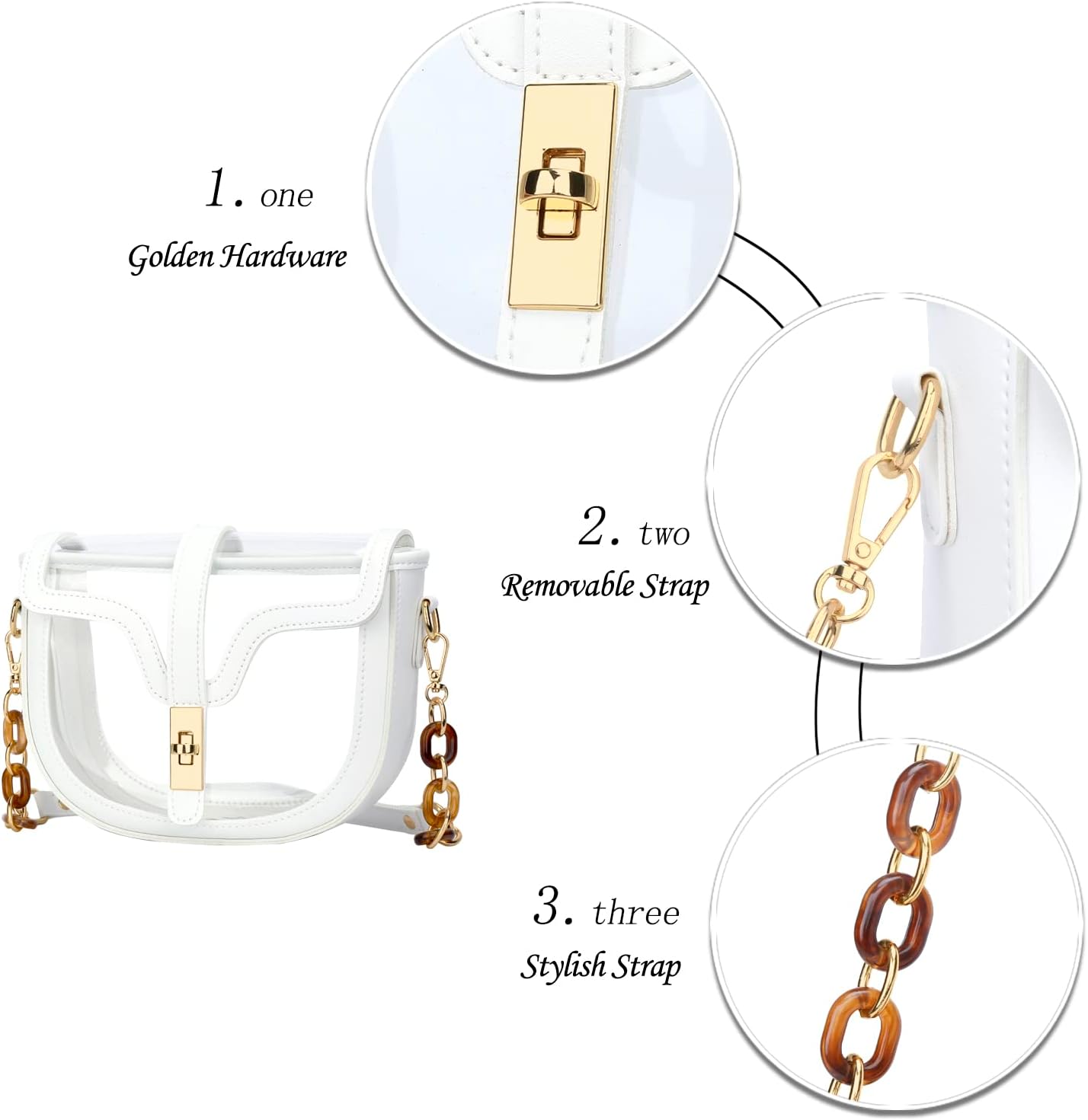 Clear Stadium Crossbody Bag