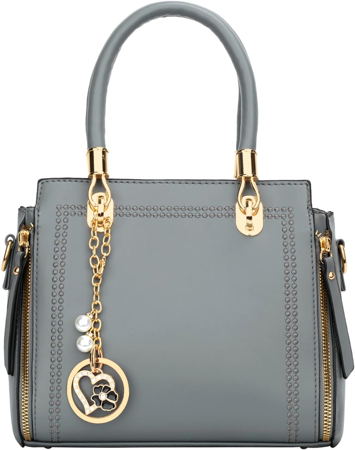 Vegan Leather Satchel Handbag