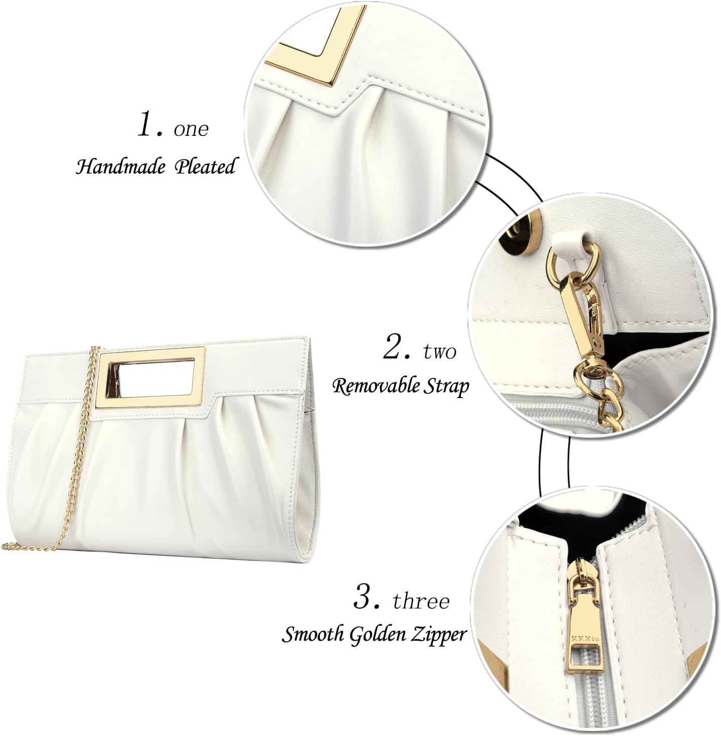 Elegant Pleated Clutch Purse