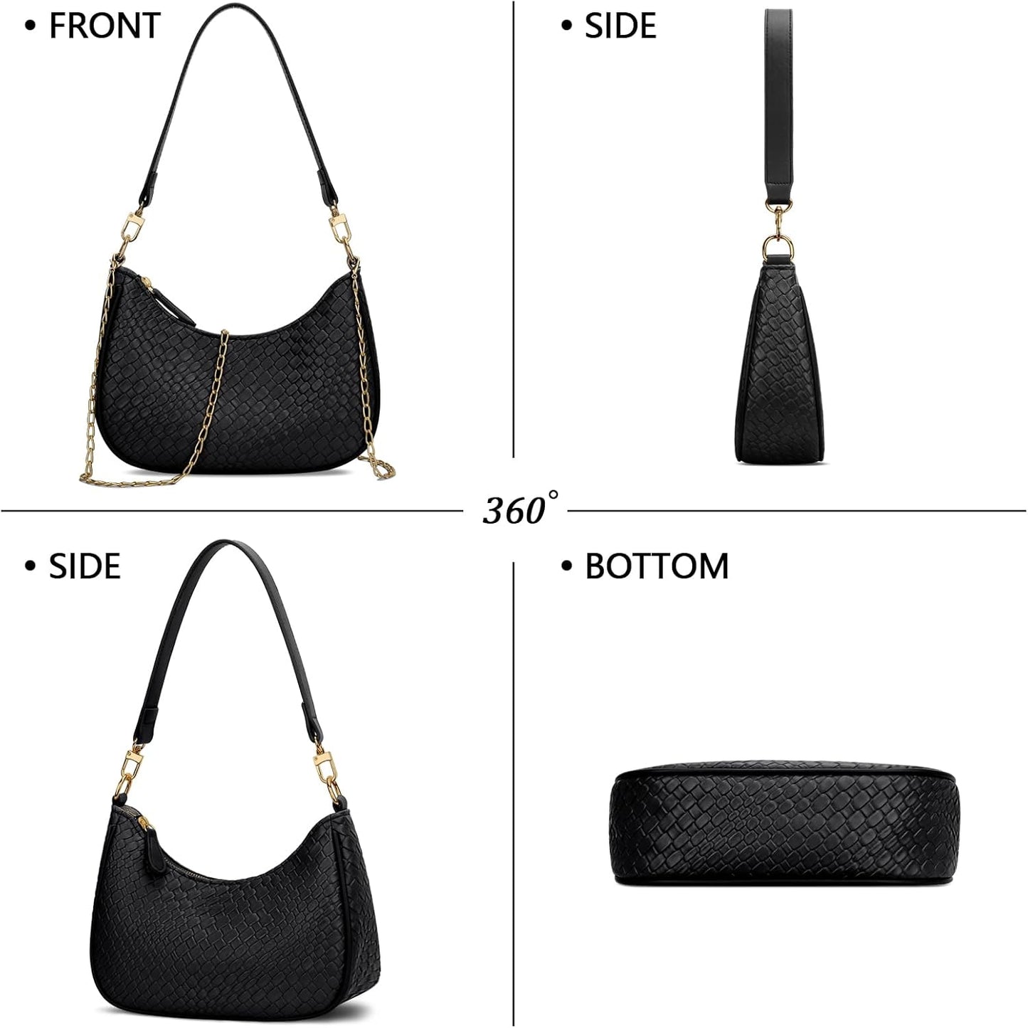 Retro Underarm Hobo Purse