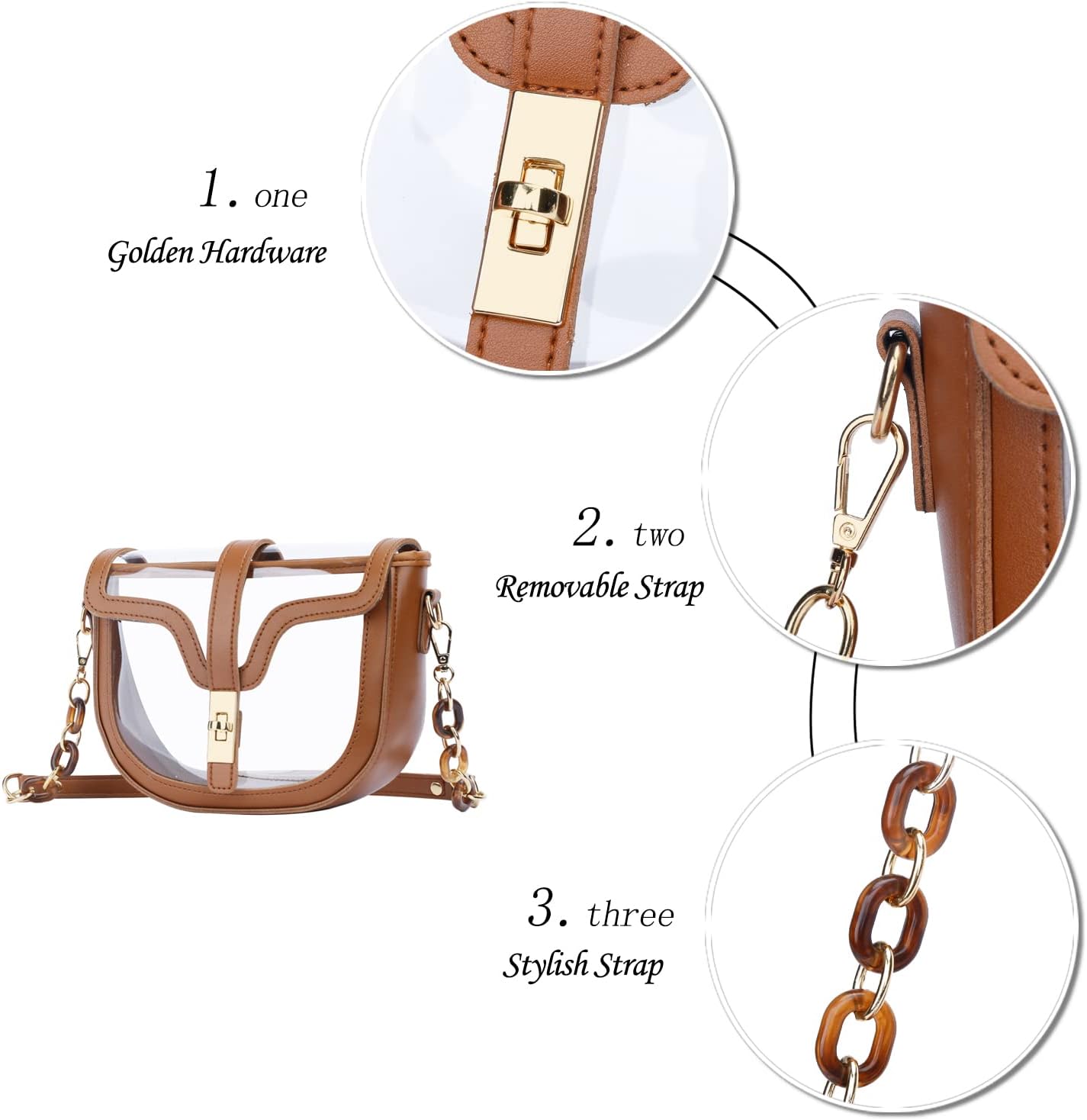 Clear Stadium Crossbody Bag