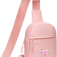 Girls Initial Sling Crossbody Bag