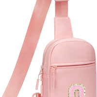 Girls Initial Sling Crossbody Bag