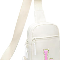 Girls Initial Sling Crossbody Bag