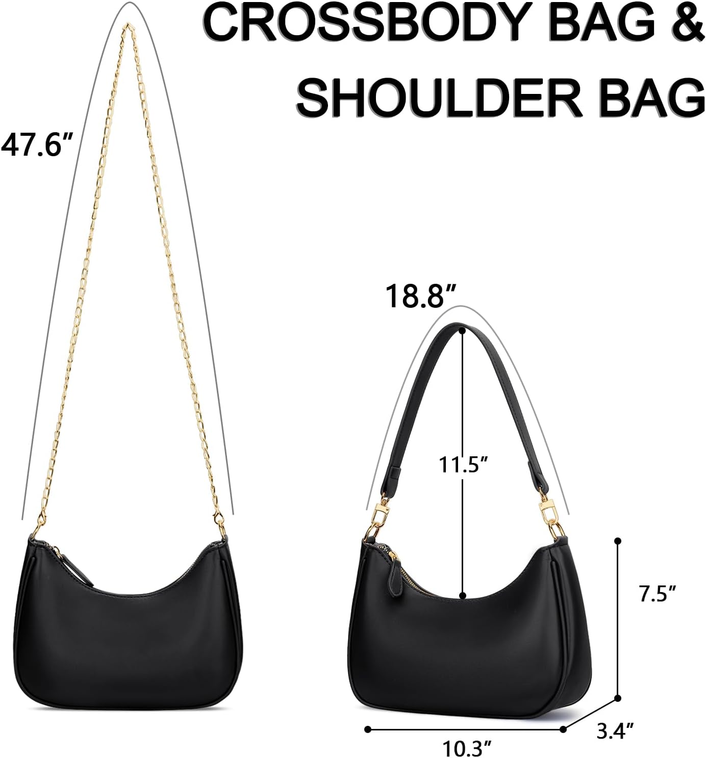 Retro Underarm Hobo Purse