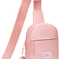 Girls Initial Sling Crossbody Bag