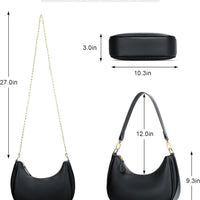 Small Crescent Shoulder Purse