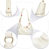 Crescent Ruched Shoulder Bag