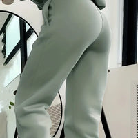 Women's Autumn/Winter New Solid Color Hoodie Set