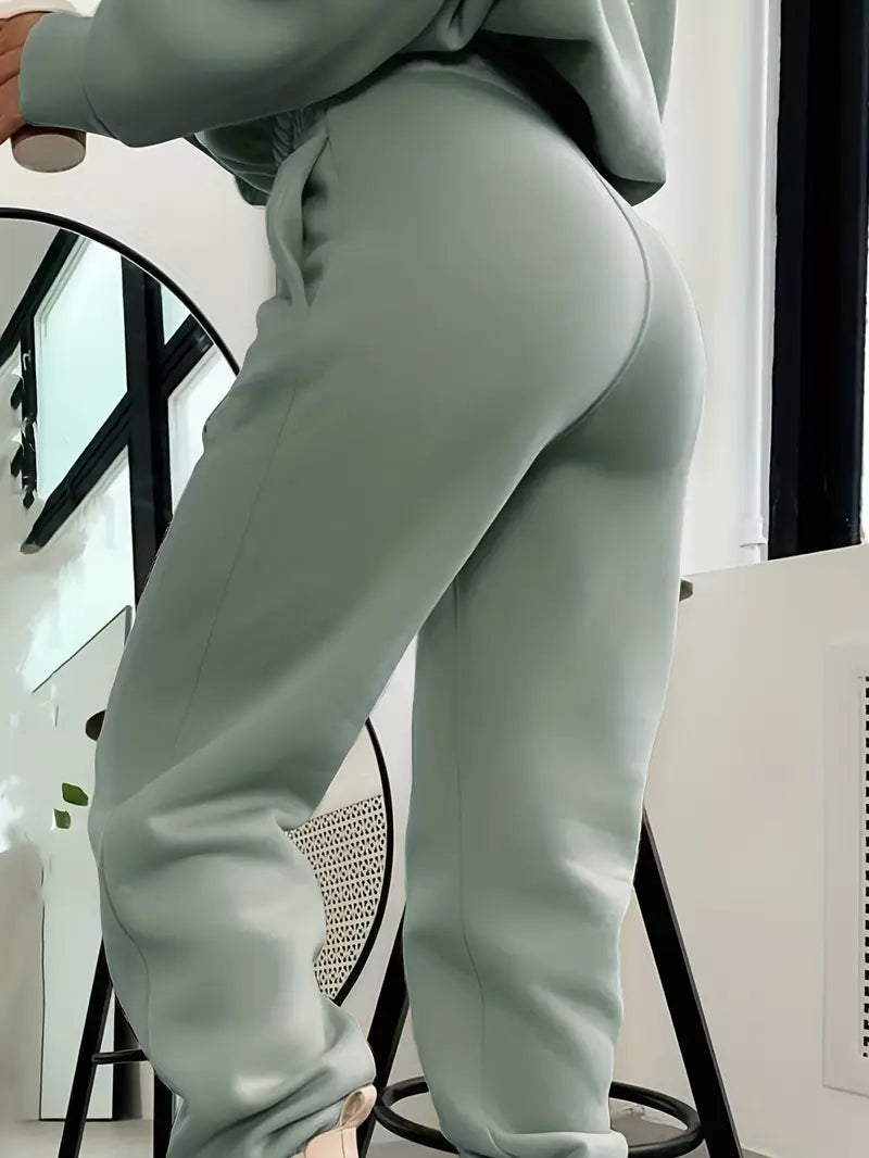 Women's Autumn/Winter New Solid Color Hoodie Set