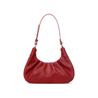 Crescent Ruched Shoulder Bag