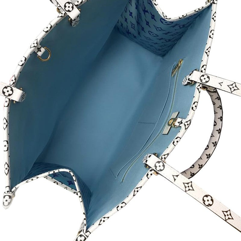 M44720 Monogram Giant Onthego Capri Blue Coated Canvas To