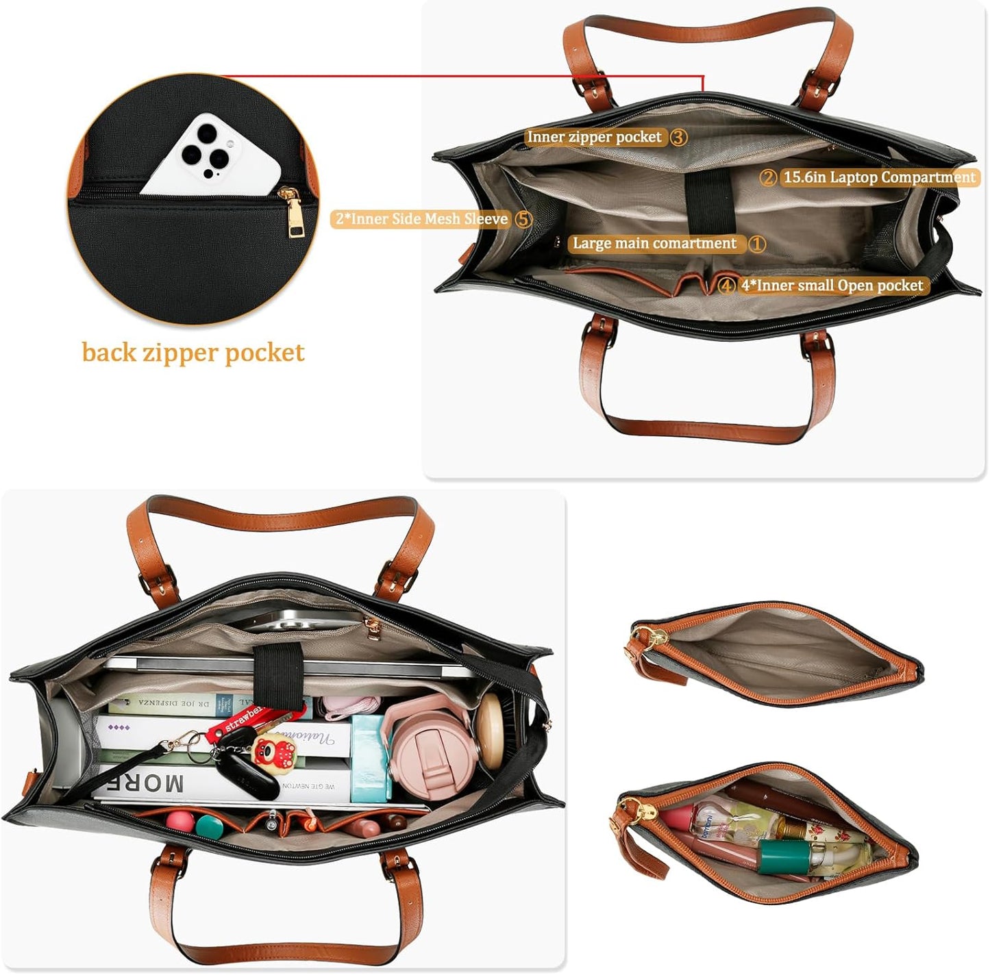 Laptop & Lunch Work Tote Bag