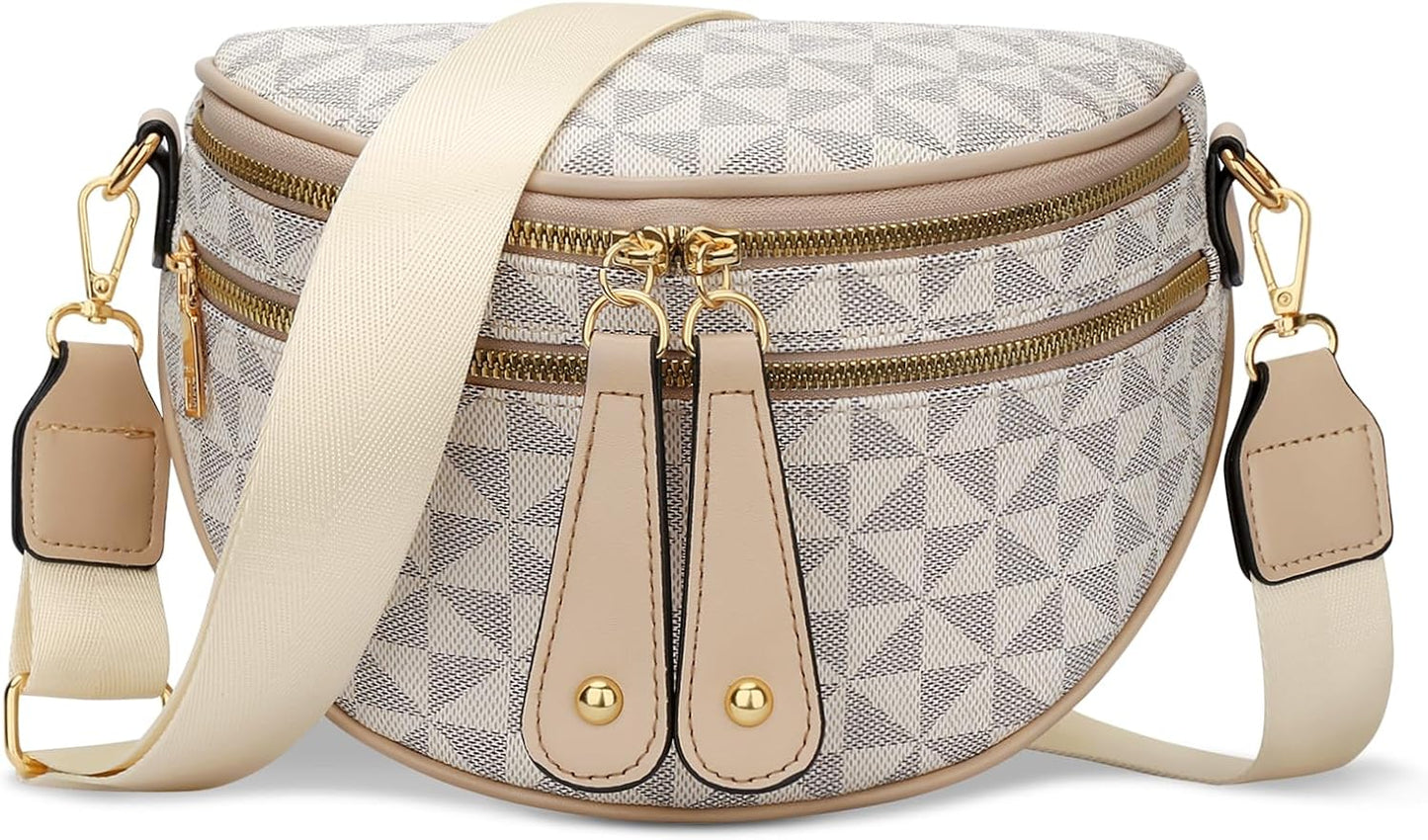 Trendy Leather Sling Crossbody Bag