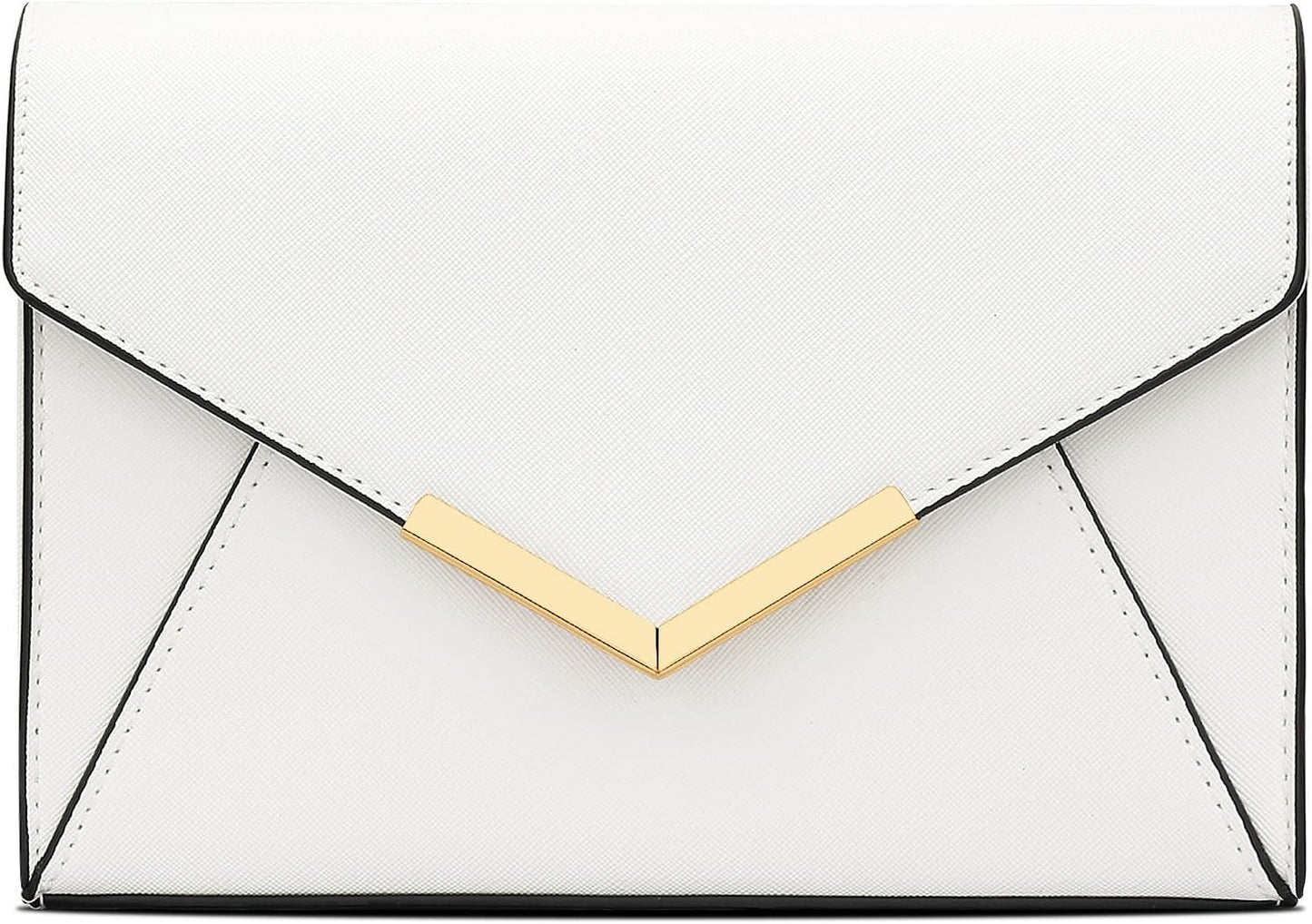Faux Leather Envelope Clutch