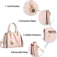 Vegan Leather Satchel Handbag