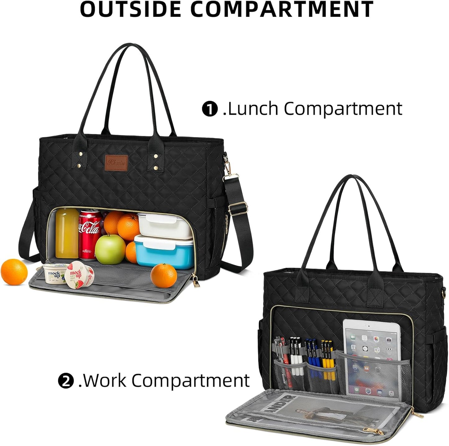Laptop Tote with Lunch Pocket