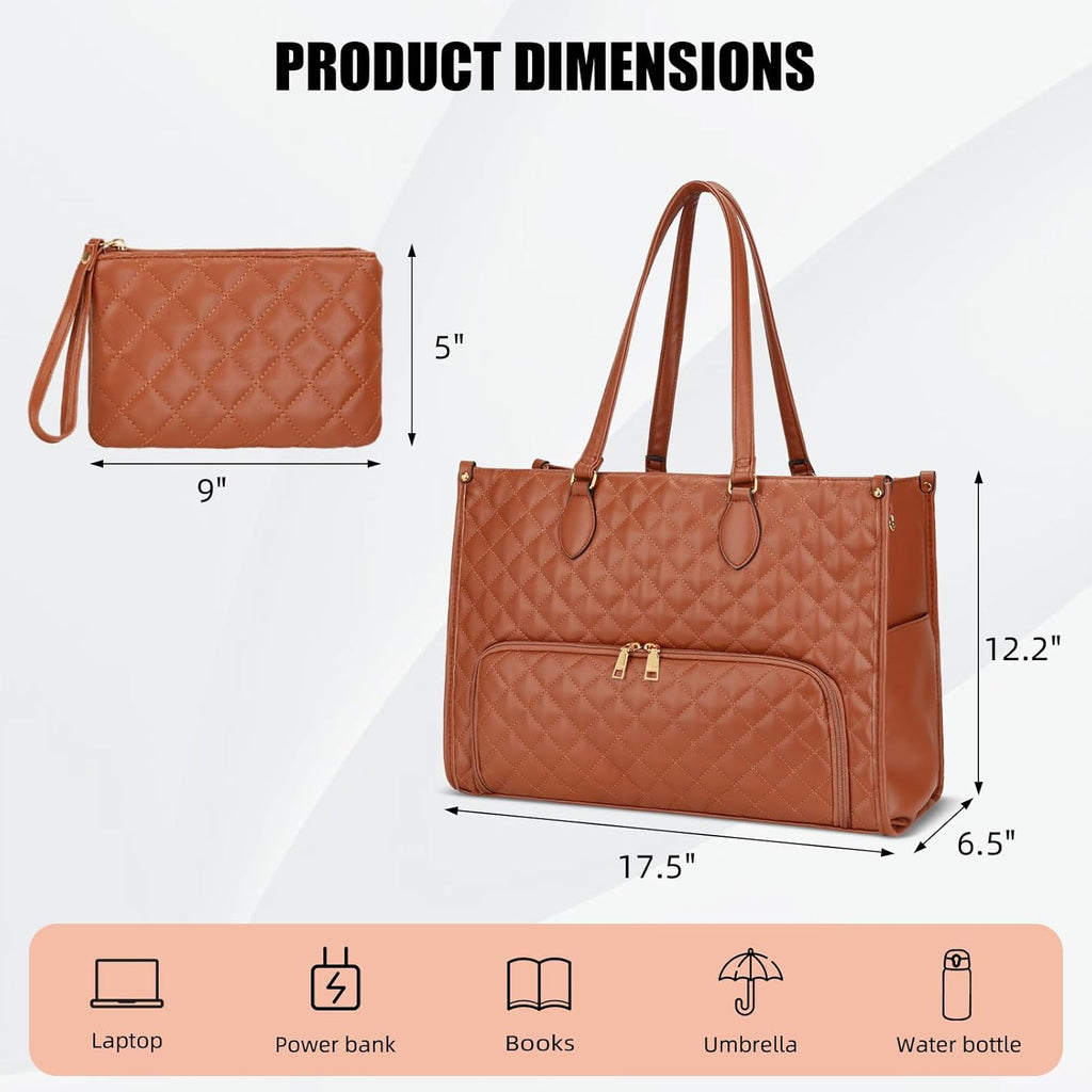 2-in-1 Laptop & Lunch Tote (Black)