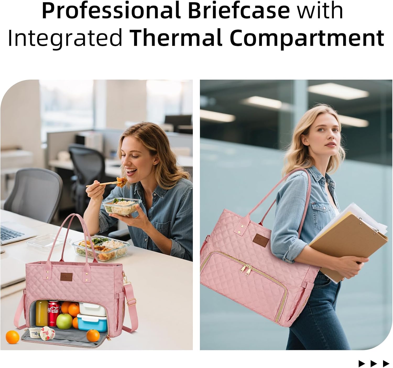 Laptop Tote with Lunch Pocket