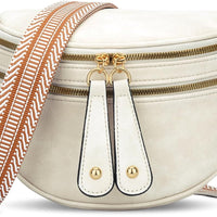 Trendy Leather Sling Crossbody Bag