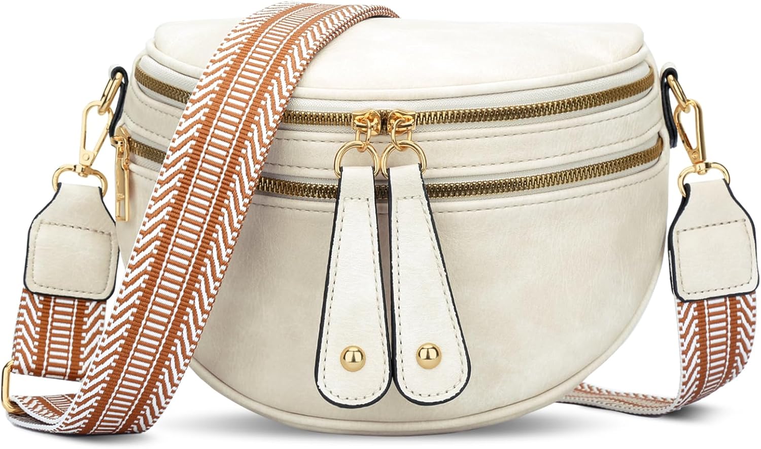 Trendy Leather Sling Crossbody Bag